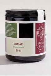 Jar of Spices By Yango Sumac (85 g), an aromatic citrus spice ideal for marinades and salads.